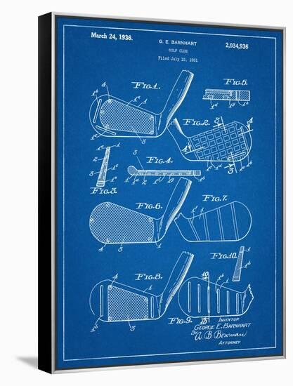 Golf Club, Club Head Patent-null-Framed Stretched Canvas