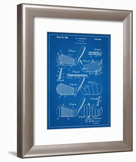 Golf Club, Club Head Patent-null-Framed Art Print