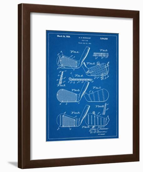 Golf Club, Club Head Patent-null-Framed Art Print