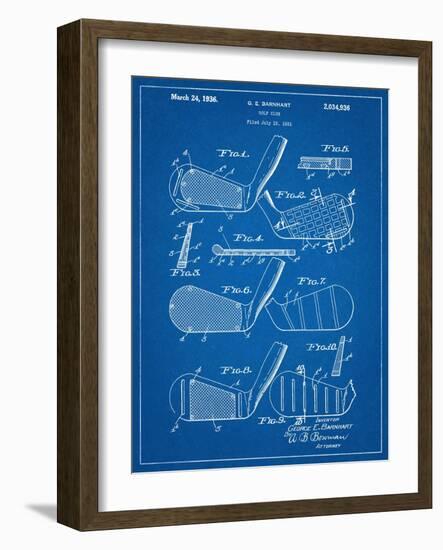 Golf Club, Club Head Patent-null-Framed Art Print