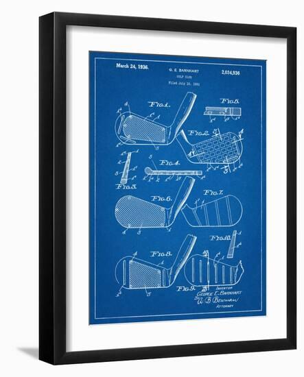 Golf Club, Club Head Patent-null-Framed Art Print