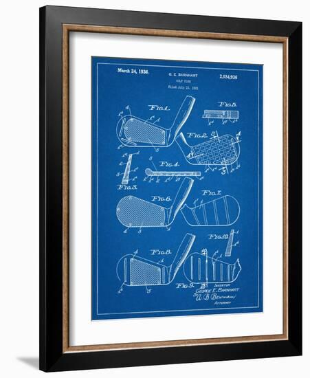 Golf Club, Club Head Patent-null-Framed Art Print