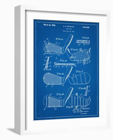 Golf Club, Club Head Patent-null-Framed Art Print