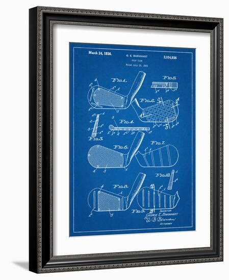 Golf Club, Club Head Patent-null-Framed Art Print