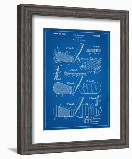 Golf Club, Club Head Patent-null-Framed Art Print