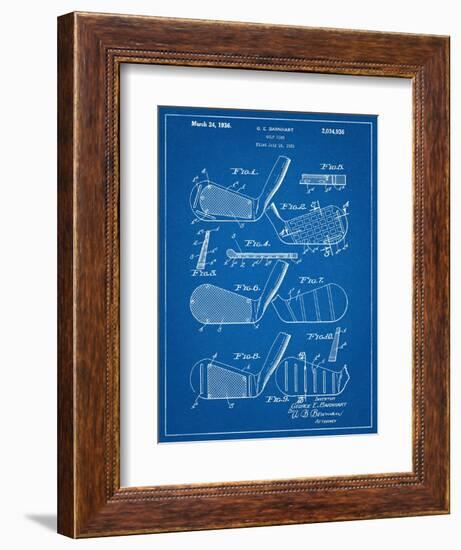 Golf Club, Club Head Patent-null-Framed Art Print