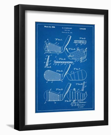 Golf Club, Club Head Patent-null-Framed Art Print