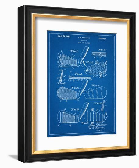 Golf Club, Club Head Patent-null-Framed Art Print