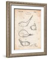 Golf Club Driver Patent-Cole Borders-Framed Art Print