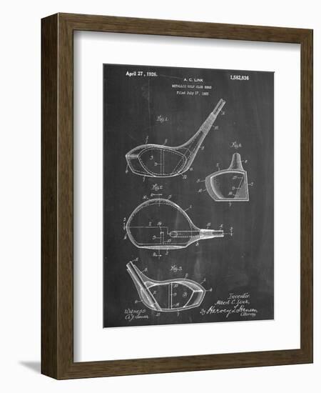 Golf Club Driver Patent-null-Framed Premium Giclee Print