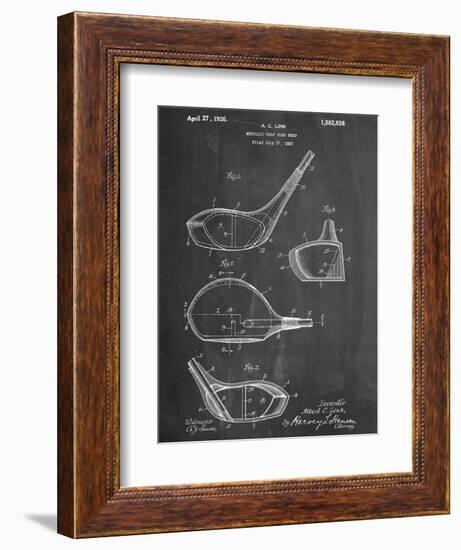 Golf Club Driver Patent-null-Framed Premium Giclee Print