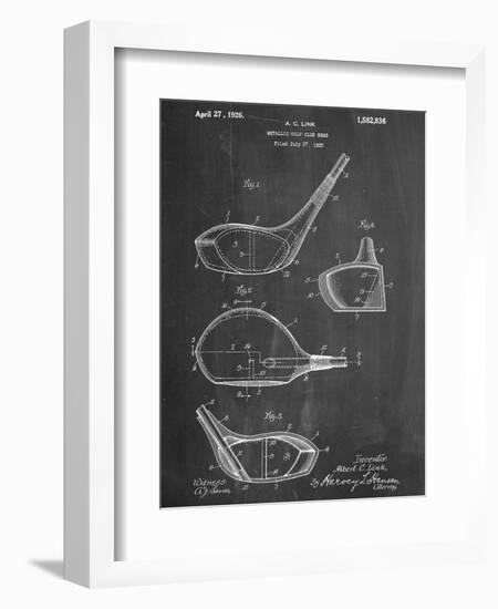 Golf Club Driver Patent-null-Framed Premium Giclee Print