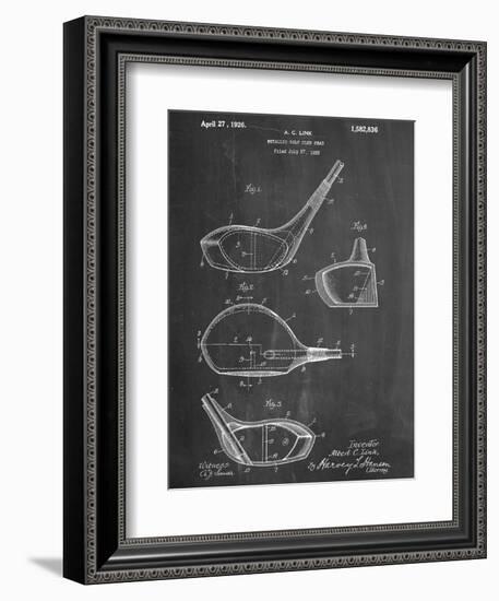 Golf Club Driver Patent-null-Framed Premium Giclee Print