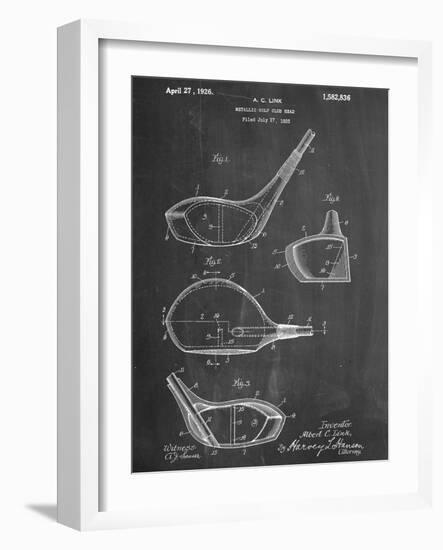 Golf Club Driver Patent-null-Framed Premium Giclee Print