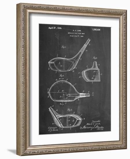Golf Club Driver Patent-null-Framed Art Print