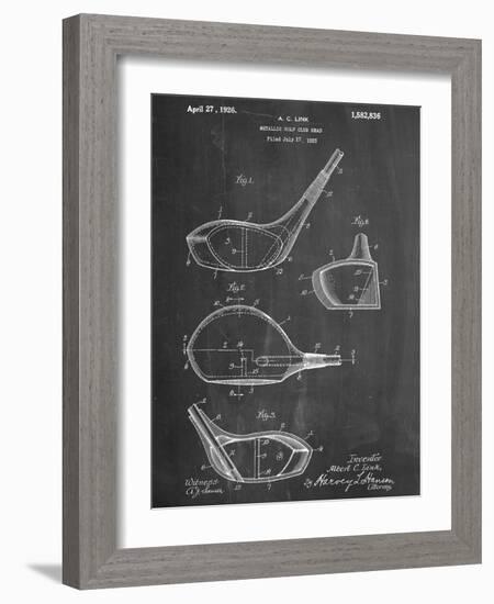 Golf Club Driver Patent-null-Framed Art Print