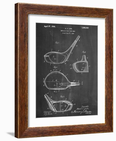 Golf Club Driver Patent-null-Framed Art Print