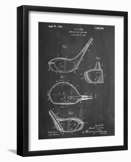 Golf Club Driver Patent-null-Framed Art Print