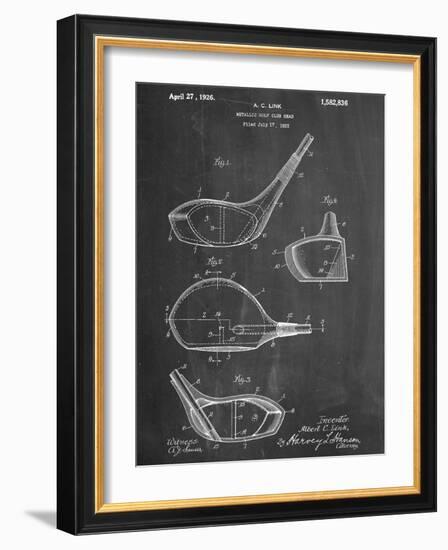 Golf Club Driver Patent-null-Framed Art Print