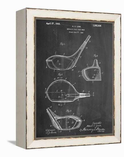 Golf Club Driver Patent-null-Framed Stretched Canvas