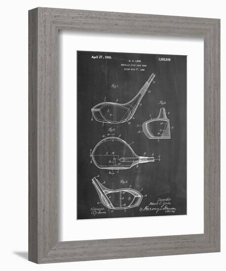 Golf Club Driver Patent-null-Framed Art Print