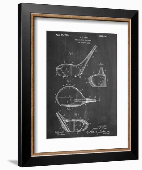 Golf Club Driver Patent--Framed Art Print