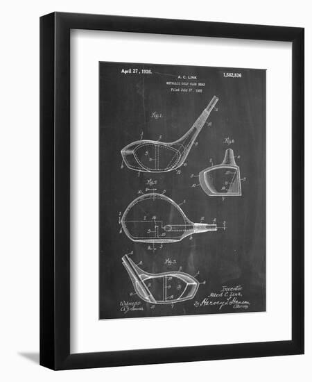 Golf Club Driver Patent-null-Framed Art Print