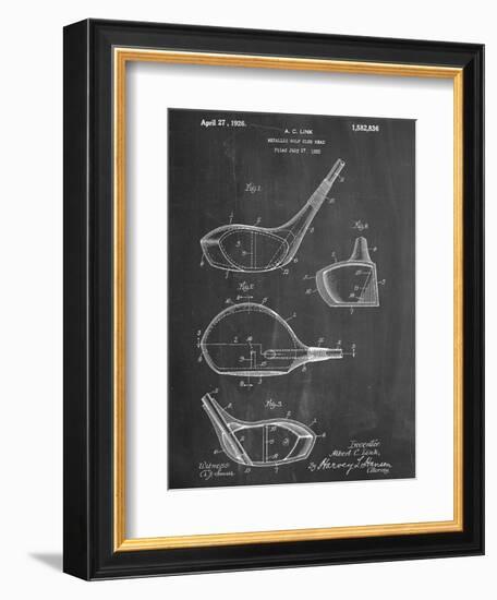 Golf Club Driver Patent-null-Framed Art Print