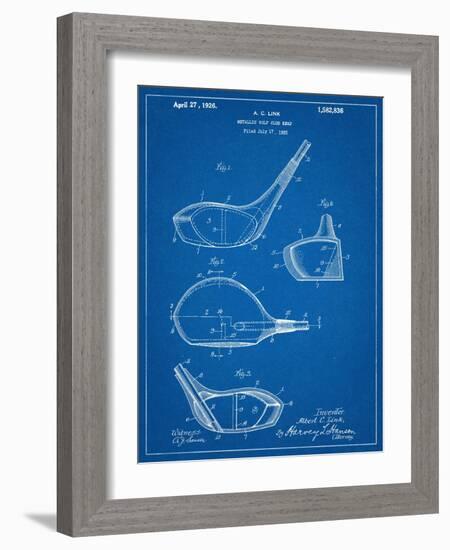 Golf Club Driver Patent-null-Framed Art Print