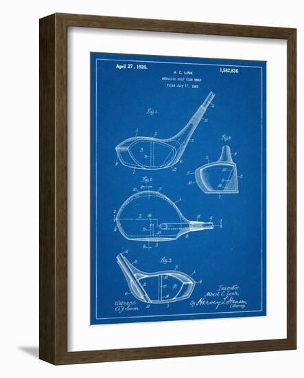 Golf Club Driver Patent-null-Framed Art Print