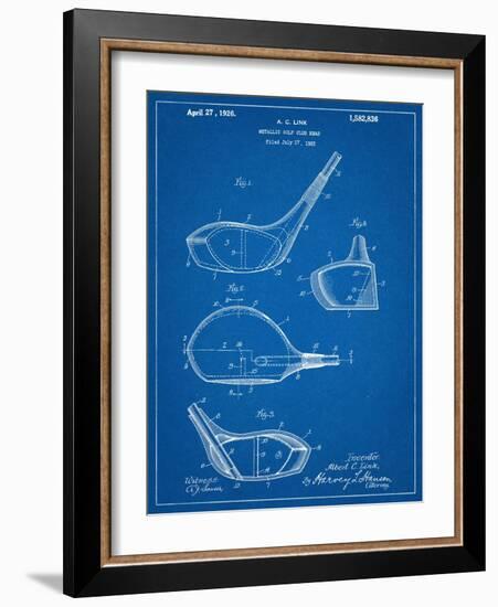 Golf Club Driver Patent-null-Framed Art Print