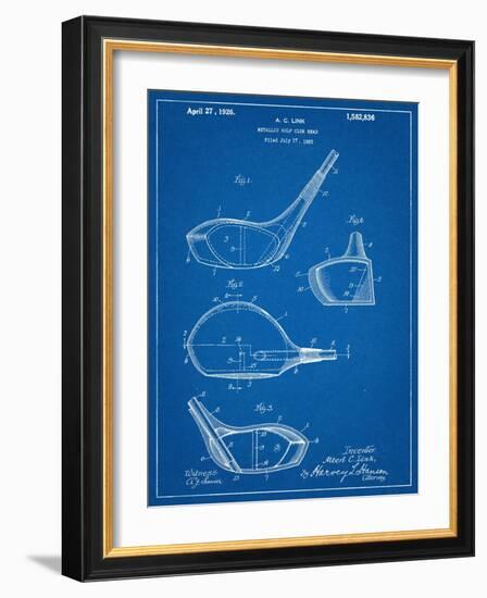 Golf Club Driver Patent-null-Framed Art Print