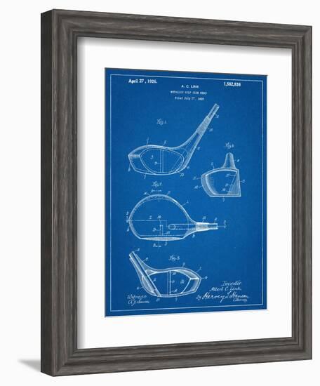 Golf Club Driver Patent-null-Framed Art Print