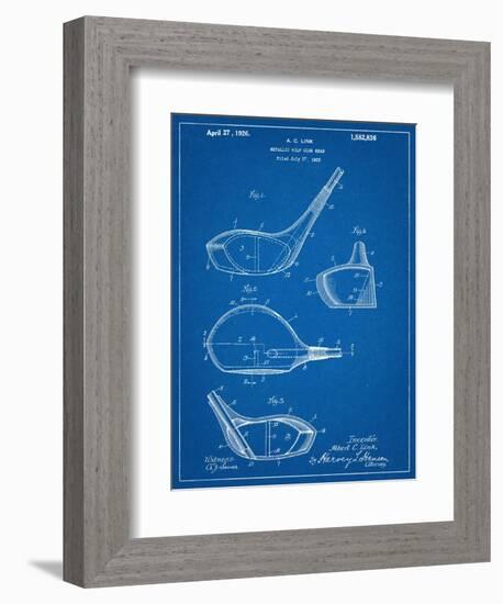 Golf Club Driver Patent-null-Framed Art Print