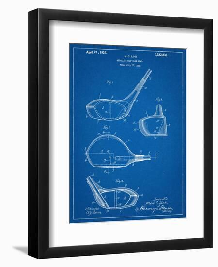 Golf Club Driver Patent-null-Framed Art Print