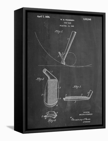 Golf Club Patent-null-Framed Stretched Canvas