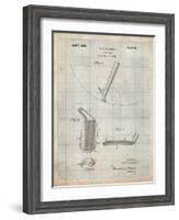 Golf Club Patent-Cole Borders-Framed Art Print