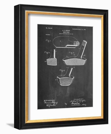 Golf Club Putter Patent-null-Framed Premium Giclee Print