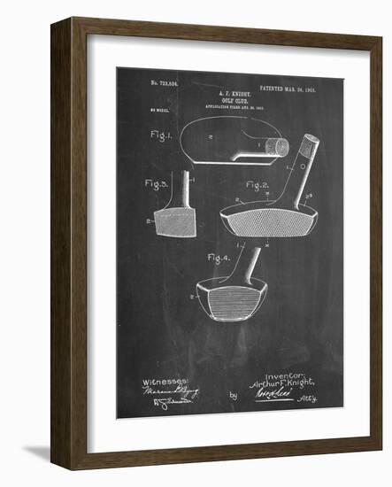 Golf Club Putter Patent-null-Framed Art Print