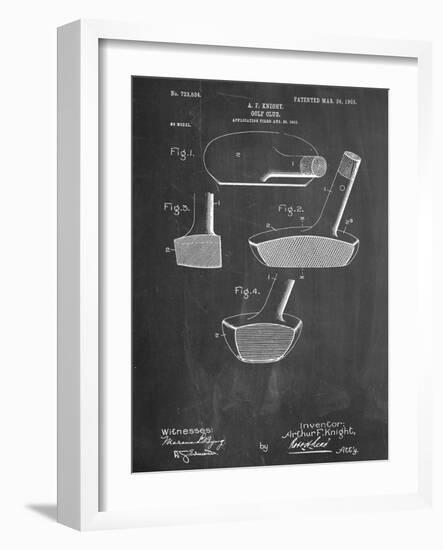 Golf Club Putter Patent-null-Framed Art Print