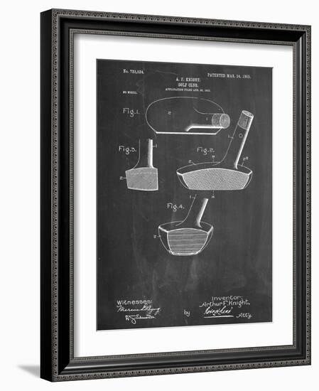 Golf Club Putter Patent-null-Framed Art Print