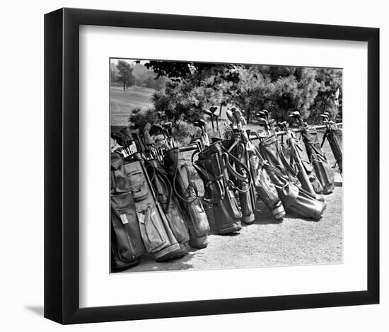 Golf Clubs at the Course-null-Framed Giclee Print