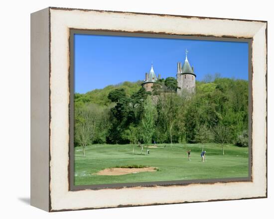 Golf Course and Castell Coch, Tongwynlais, Near Cardiff, Wales-Peter Thompson-Framed Premier Image Canvas