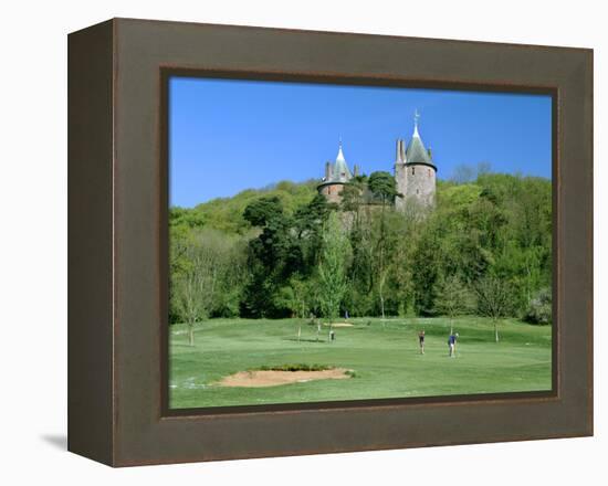 Golf Course and Castell Coch, Tongwynlais, Near Cardiff, Wales-Peter Thompson-Framed Premier Image Canvas