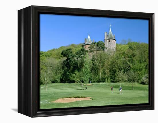 Golf Course and Castell Coch, Tongwynlais, Near Cardiff, Wales-Peter Thompson-Framed Premier Image Canvas