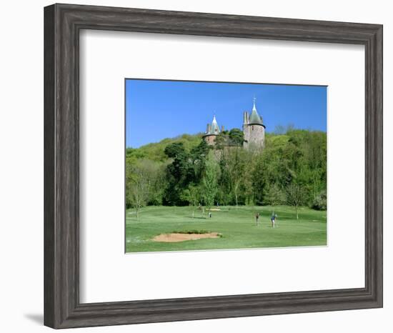 Golf Course and Castell Coch, Tongwynlais, Near Cardiff, Wales-Peter Thompson-Framed Photographic Print