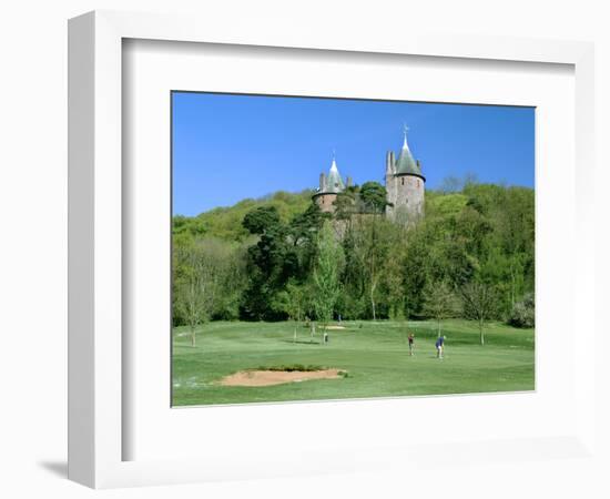 Golf Course and Castell Coch, Tongwynlais, Near Cardiff, Wales-Peter Thompson-Framed Photographic Print