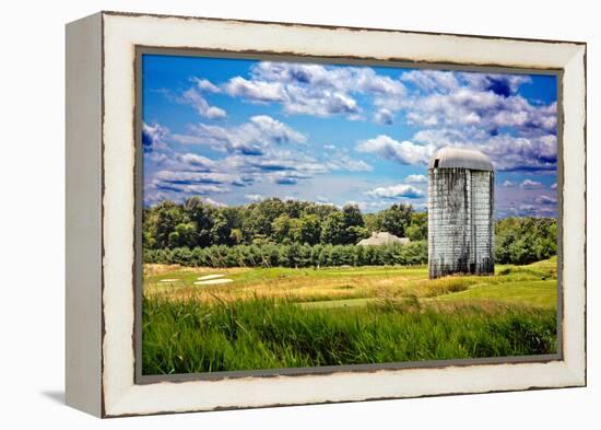 Golf Course and Silo Upstate NY-null-Framed Stretched Canvas