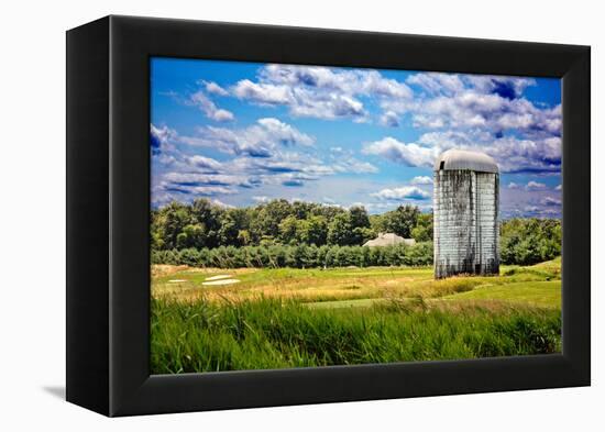 Golf Course and Silo Upstate NY-null-Framed Stretched Canvas