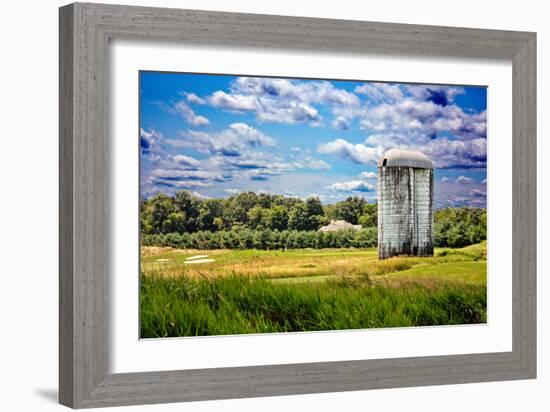 Golf Course and Silo Upstate NY-null-Framed Photo